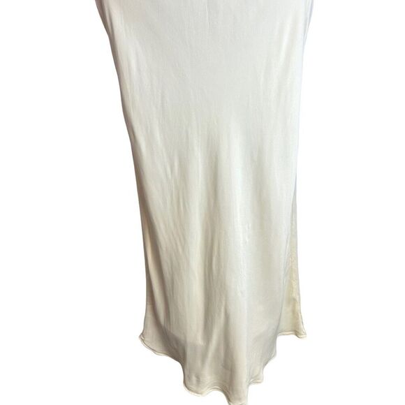 L'Academie Addax Midi Dress In Ivory Size Medium Cutout Open Back Revolve Party - Picture 6 of 13